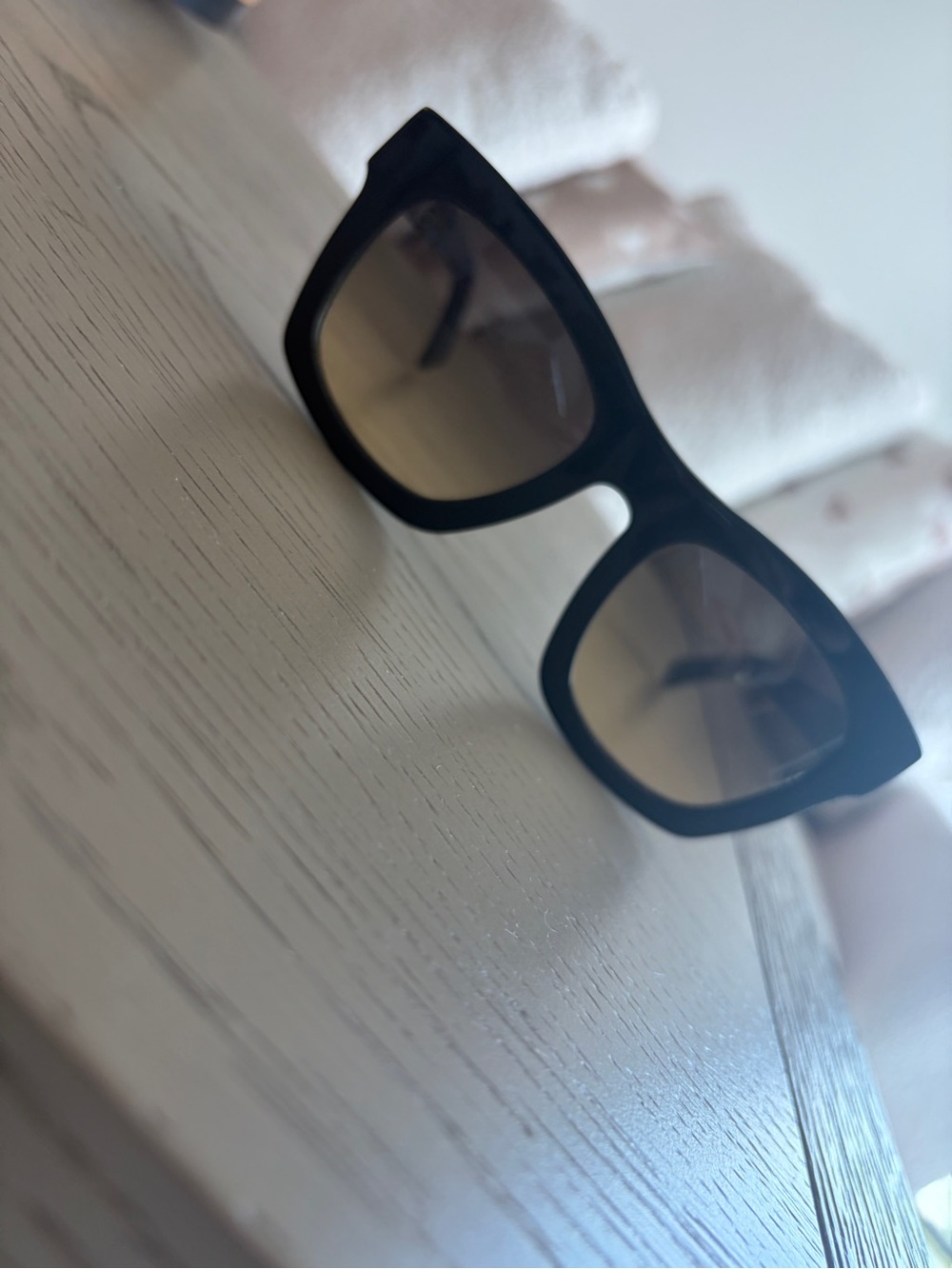 ELECTRIC CRASHER Black Square Frame Sunglasses with Brown Gradient Lenses